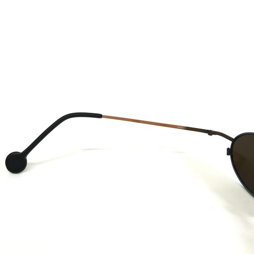 Vintage la Eyeworks Sunglasses FENDER 444422 Antique Blue Gold Frames Brown Lens - Picture 8 of 11
