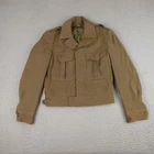 Vintage Post WW2 Jacket Mens 36R Green Warsaw Brothers 1946 Military