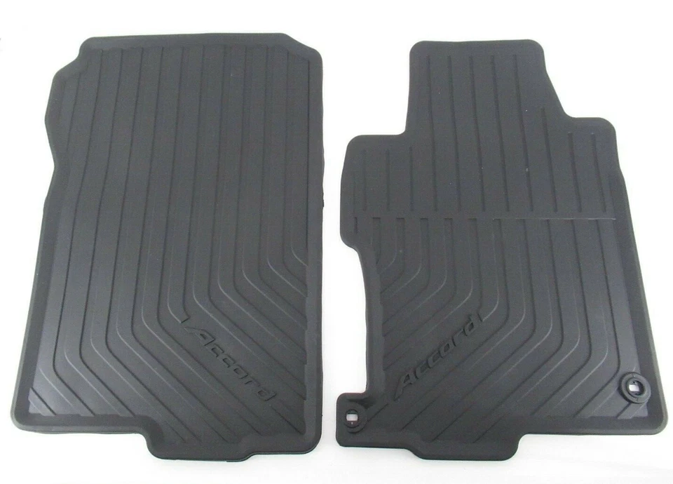Alfombrillas de goma originales OEM Honda 08P13-T2A-110 para todas las estaciones 13-17 Accord sedán Foto 3 de 4