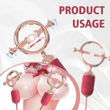 Multispeed Massager Clit Breast Vibrating Stimulator Women Nipple Clamps Massage