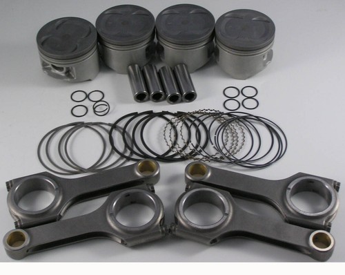 NIPPON RACING JDM HONDA TURBO B-SERIES PISTONS SCAT RODS B16A 82.0MM 040 HOT NEW - Picture 4 of 4