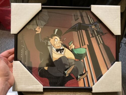 Warner Bros DC Batman The Animated Series Batman And The Penguin Framed Print - Picture 1 of 6