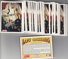 (47) 1992 Lou Gehrig Score MEMORABILIA From Factory Sets Lot #881 - NY Yankees