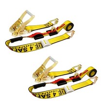 2 Pack 2 X 10 Over Tire Car Hauler Truck Trailer Auto Ratchet Tie Down Strap 2 Pack 2 X 10 Over Tire Car Hauler Truck Trailer Auto Ratchet Tie Down Strap