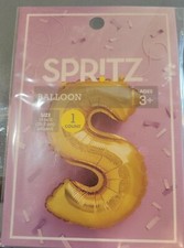 Spritz Letter Foil Balloons Gold Letter S 25 Total