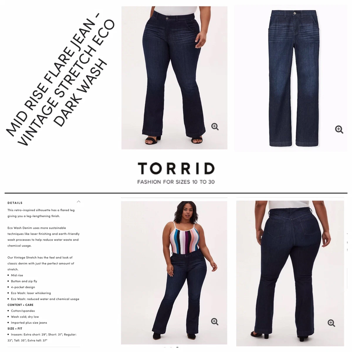 Stretch flare deals jeans plus size