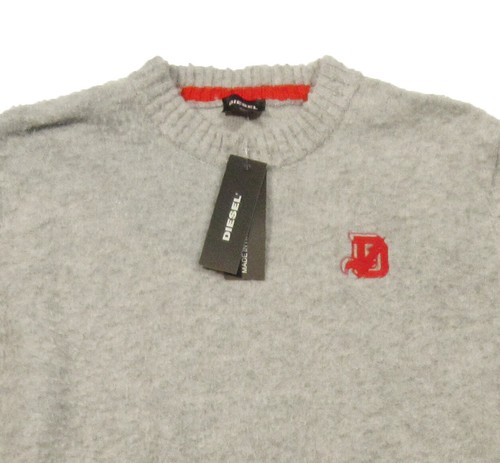 Diesel Men's Gray K-Casy Wool Blend Textured Wool Felt Pullover Sweater $298 - Picture 2 of 5