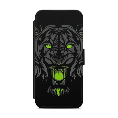 Aggressive Animals Demons WALLET FLIP PHONE CASE COVER FOR IPHONE SAMSUNG HUAWEI - Zdjęcie 5 z 7