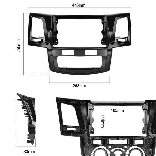 Für Toyota Hilux 2005-2014 Fortuner Autoradio Android 13 GPS WIFI Navi Bluetooth - Bild 16 von 16