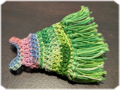 1 Handmade Crochet Doll Hula Dress that Fit 5.5 Inch CHELSEA / NO DOLL OR SHOES - Picture 9 of 9