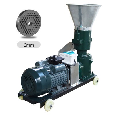 Farming-6MM Chicken Bird Feed Pellet Mill Machine 330lbs/h 220V Good Choice