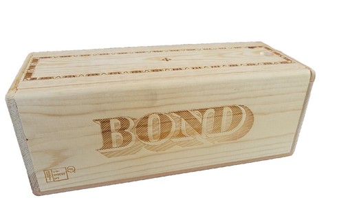 Opus One Overture Wooden Wine Box. Empty Wooden Wine Crate. No Lid