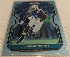 2020 Panini Prizm Football CJ Henderson Jacksonville Jaguars Rookie Card #351