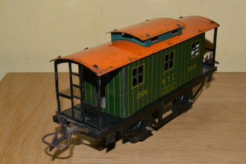 Vintage Hornby Series O Gauge American 1930s NYC 2528 Caboose Railway Wagon - Picture 8 of 10