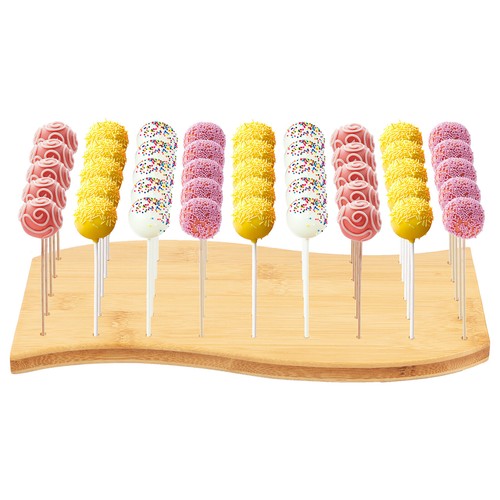 Food Skewer Holder Wood Skewer Holder Display 45 Holes Skewer Display tysva - Picture 11 of 11