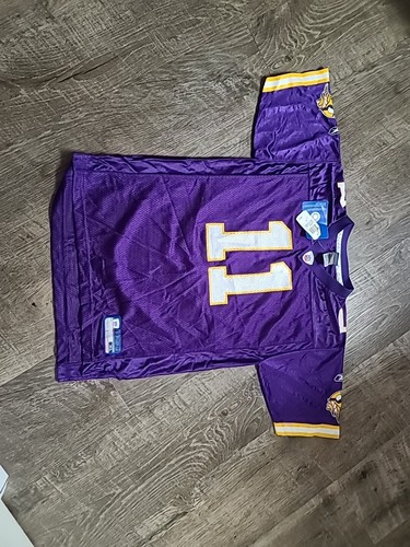 Vtg Reebok Minnesota Vikings Dante Culpepper #11 Purple Jersey youth XL Nwt - 第 1/3 張圖片