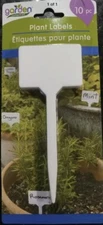10 Piece Set Plant Tags and Magic Marker Nursery Garden Labels Stick Plant Sign