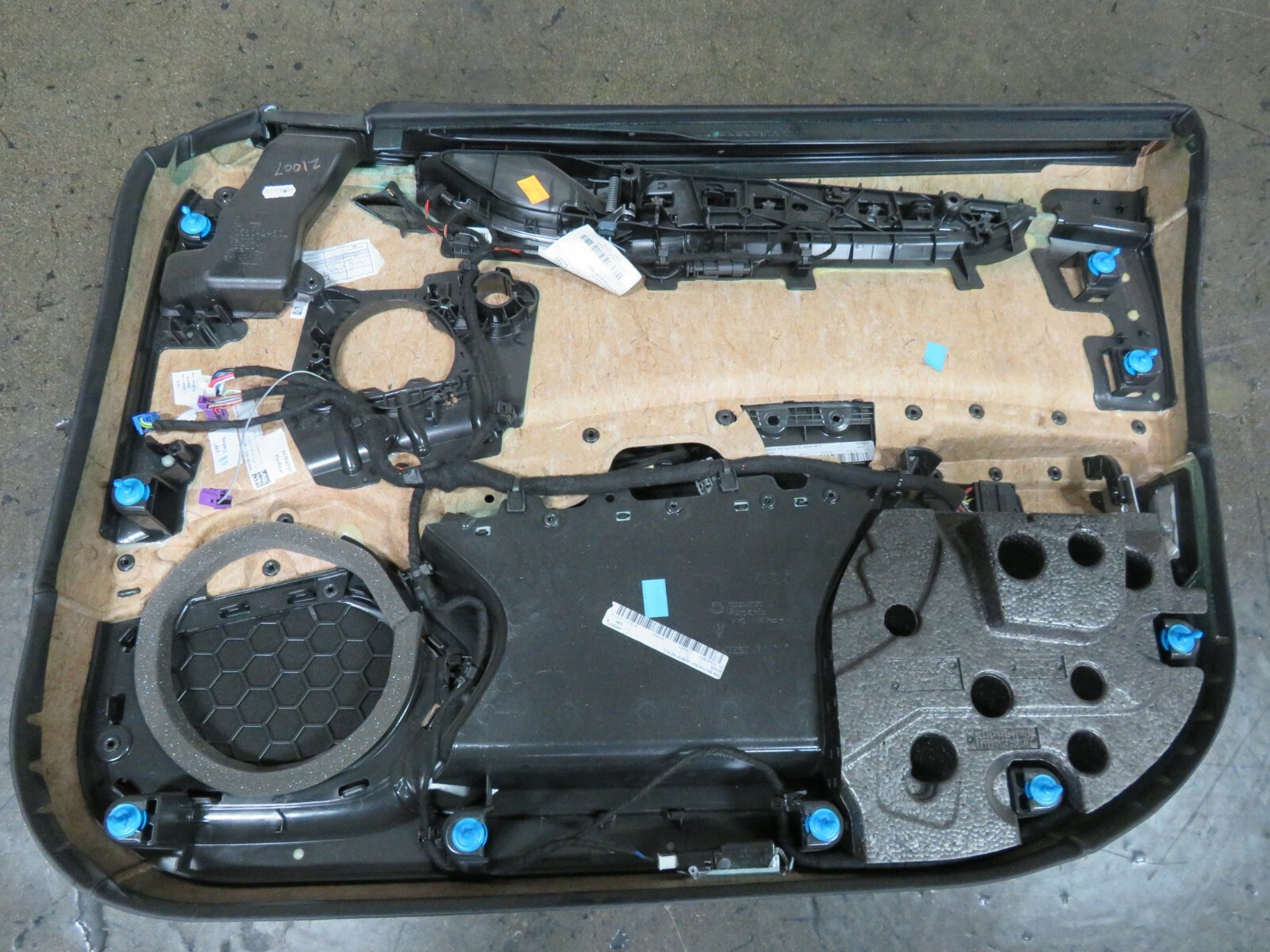 Maserati Ghibli, LH, Left, Front Door Trim Panel, Black, Used, P/N 6700234940
