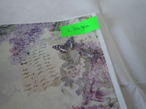 Decoupagepapier " Flieder " 10 Bogen von LaBlanche - Bild 13 von 20