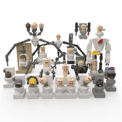 Moc Skibidi Toilettenfiguren Modellbausteine Titan Kameramann Speakerman Bau 