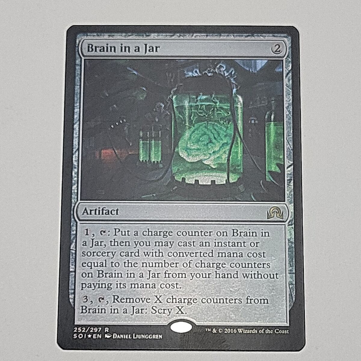 Brain in a Jar 1x FOIL SOI MTG Shadows Over Innistrad Rare MINT artifact Brain in a Jar 1x FOIL SOI MTG Shadows Over Innistrad Rare MINT artifact
