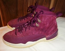 Men's Nike Air Jordan 12 XII Retro Bordeaux Maroon White Size 8.5