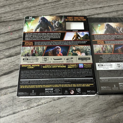 NEW! Godzilla x Kong The New Empire 4K UHD + Digital Code sealed w/ Slipcover - Picture 2 of 4