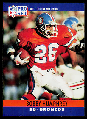Bobby Humphrey, 1990 Pro Set, #91, Denver Broncos,
