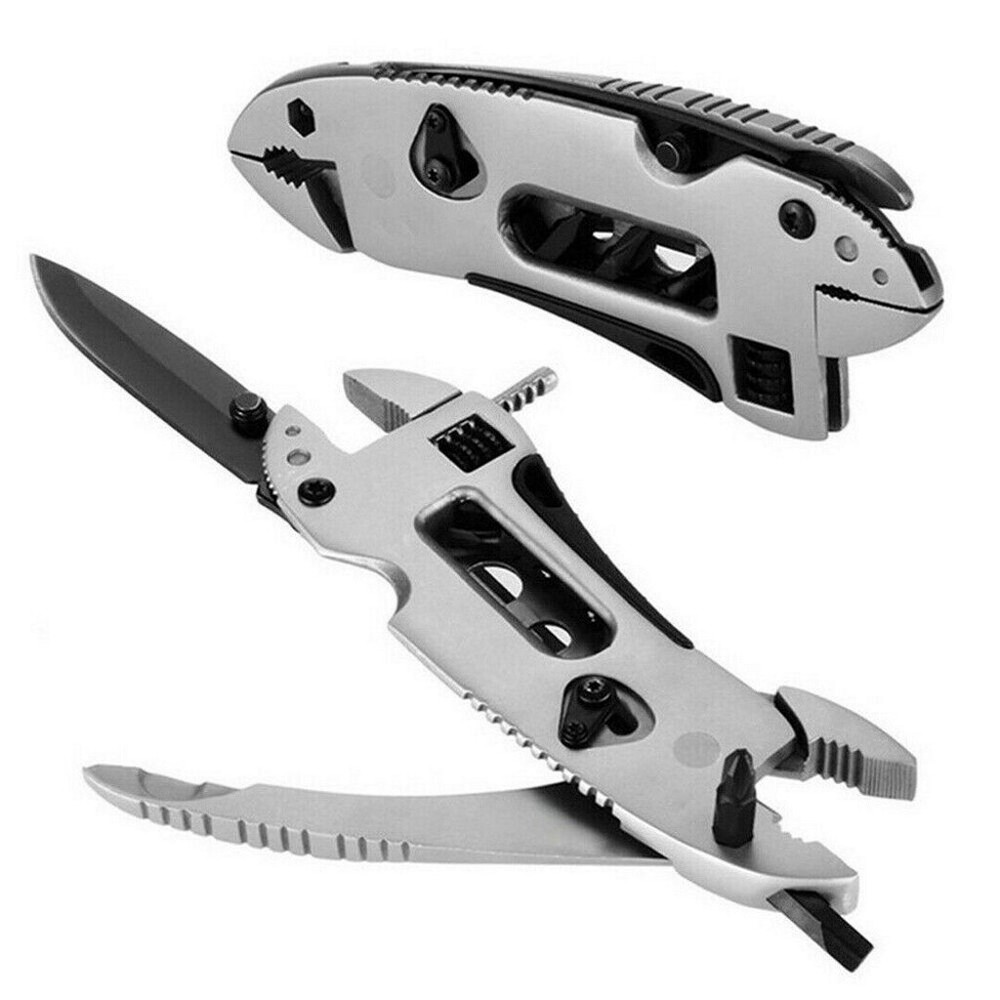 Multi-tool Stainless Pliers Screwdriver Survival Tools Adjustable Wrench Cutter