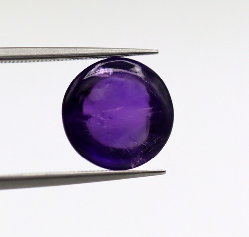9 MM Natural Amethyst Round Shape Loose Gemstone 3.89 Ct Untreated Certified - Picture 6 of 8