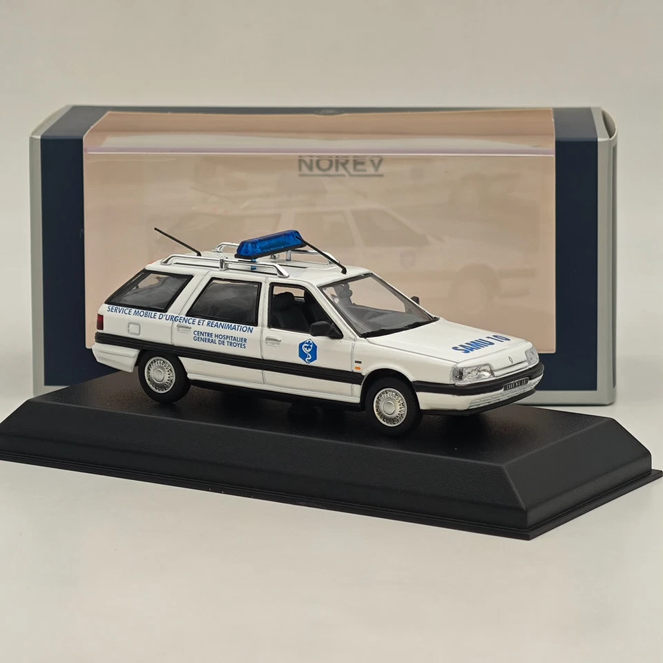 Norev 1/43 RENAULT 21 NEVADA 1991 SAMU 10 Diecast Model Cars Collection White - Photo 4/4