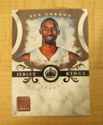 2010-11 Donruss Jersey Kings 990/999 Ben Gordon #3 Detroit Pistons