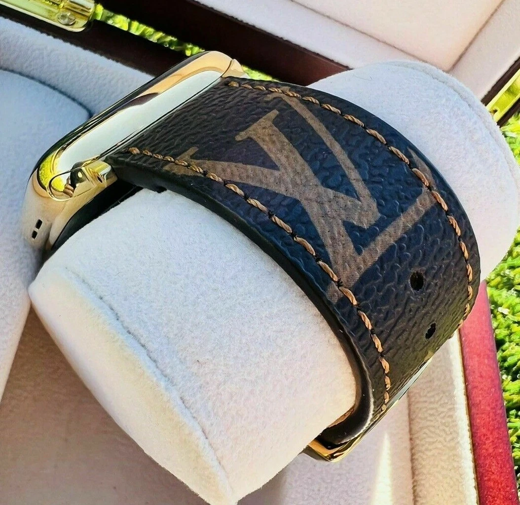 louis vuitton lv leather watch band 2,7 mm