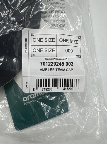 Aston Martin F1 Team BOSS Hat - Black and green - Picture 7 of 8