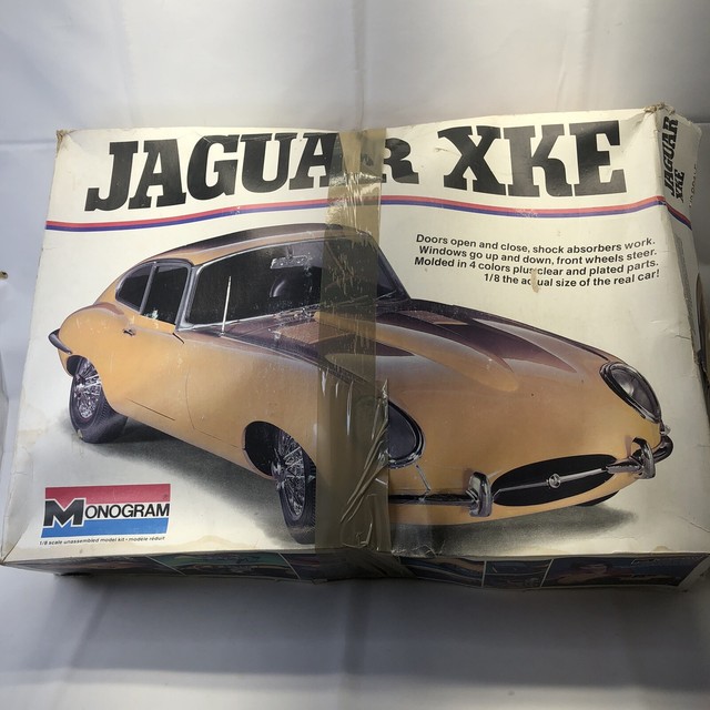 Vintage Large 1/8 Scale JAGUAR XKE Coupe model eBay