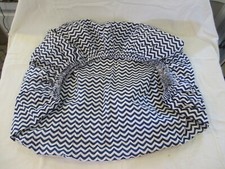Zig Zag Garanimals Fitted Crib Sheet Blue/White 100 Cotton 28'' X 52''
