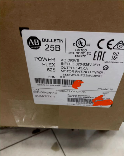 New In Box AB Inverter 25B-D043N114 Power Flex 25BD043N114 EXPEDITED SHIPPING/ - Picture 1 of 3