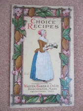 1912 Chocolate and Cocoa Homemade Recipes by Miss Parloa, Baker & Co - excellent