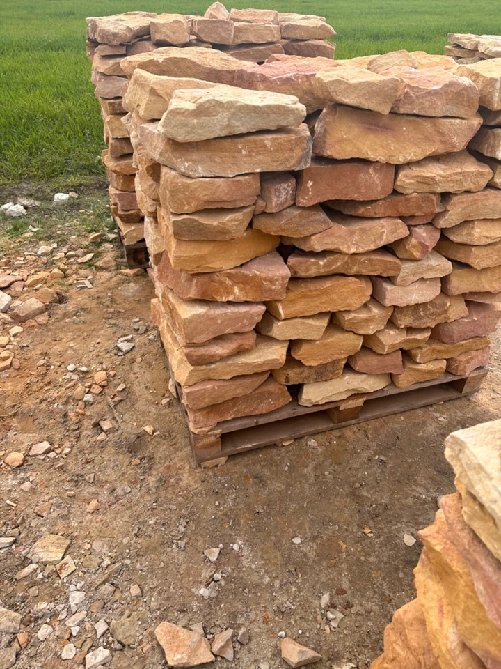 Mauersteine Trockenmauerstein Wasserbausteine Bruchstein Sandstein gelb - Bild 4 von 4