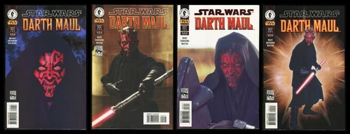 Star Wars Darth Maul Comic Set 1-2-3-4 Lot Movie Photo Covers Episode 1 Prequel