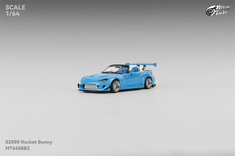 1/64 Micro Turbo ホンダ S2000 ロケバニ　青 Amazon | 1/64 Micro Turbo ホンダ S2000 rocket bunny ロケバニ