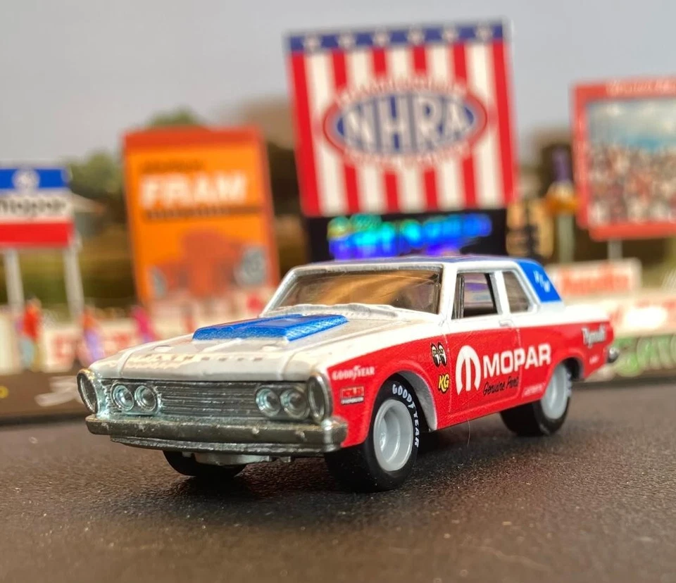 MOPAR 1963 PLYMOUTH BELVEDER MAX WEDGE NHRA SUPER STOCK DRAG RACING / LOOSE - Image 4 of 4