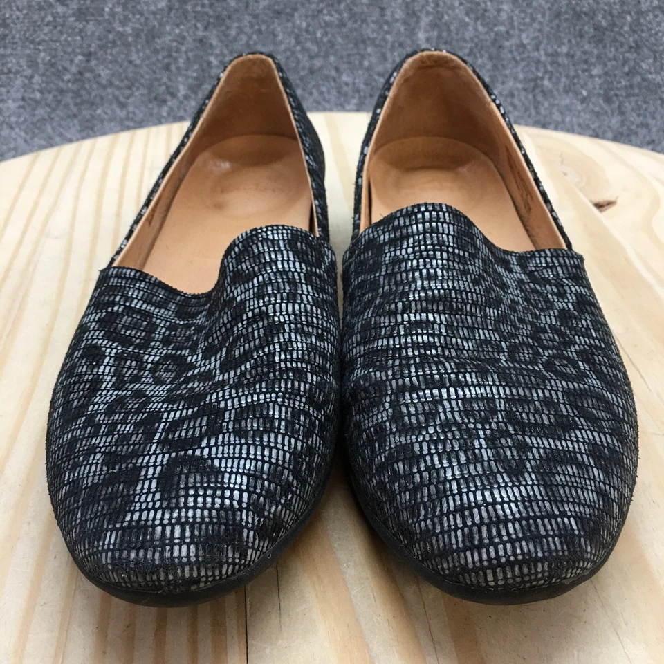 Zapatos Dansko Mujer 38 Gris Larisa Leopardo Sin Cordones Planos Cuero 2036910200 Foto 4 de 4