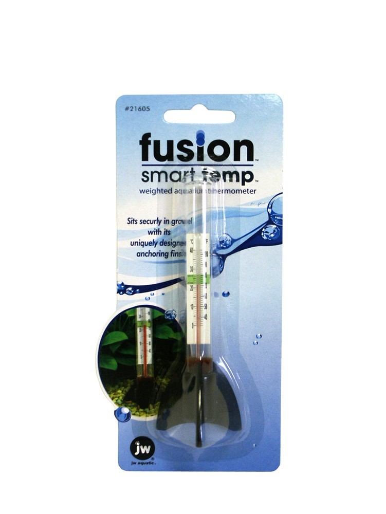 JW Pet Fusion Smart Temp  Standing Weighted Fins Style  Aqua