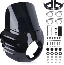Motorcycle Fairing Windshield Kit Black