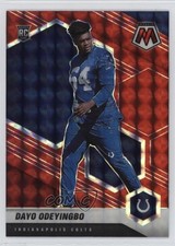 2021 Panini Mosaic Rookies Red Mosaic Prizm Dayo Odeyingbo #357 1ar2