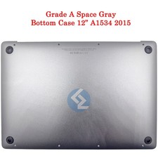 Grade A Space Gray Bottom Case 613-01926-A for Apple MacBook 12" A1534 2015