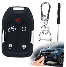 Key Fob Shell, 5 Button Remote Key Case Key case  black keyring  key cover