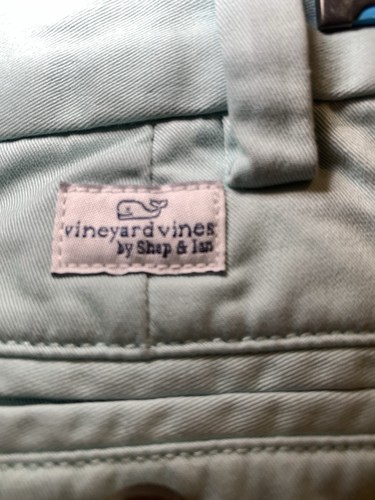 Vineyard Vines Boys Green Cotton Surf Board Straight Leg Pants Size 6 Adjustable - Picture 3 of 7