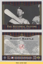 2001 Upper Deck Hall of Famers Mickey Mantle #61 HOF